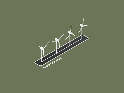 Isometric wind turbines electricity isometrc isometric isometric art isometric design isometric illustration isometry power technology wind turbine wind turbines