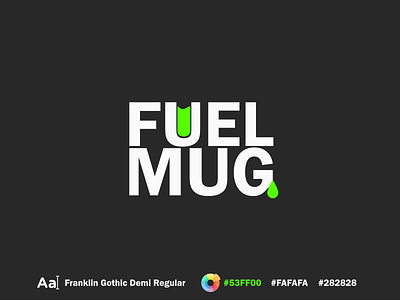 FUEL MUG logo branding design fuel fuel mug logo mug ui vector