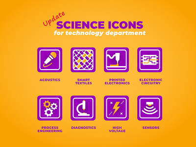 Science icons for technology department (Update) design icons icons design icons set iconset illustration science technology ui vector