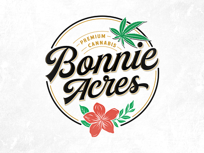 Bonnie Acres art branding design flat illustration illustrator logo minimal typography vector