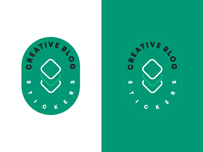 Creative Blog Stickers Logo blog creative design icon logo logo design logotype package sticker stickers typography