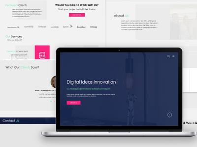 Website Design app artboard design minimal product service ui web