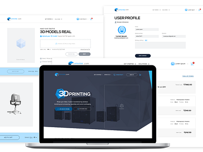 3d Printing design illustration product ui vector web