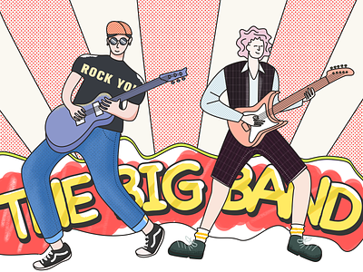 The big band design illustration