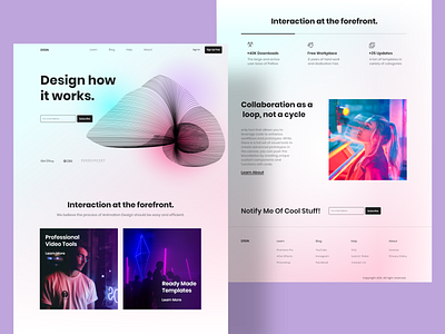 Design Company comcept cleandesign landing page modern ui uidesign ux webdesign website