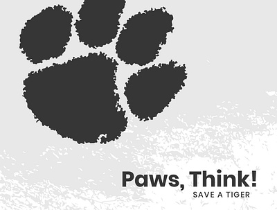 International Tiger Day conservation design designer illustration print ad save tiger texture tiger tiger king tiger logo tiger paws tiger print ad tigerday type typography vector