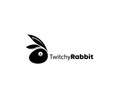 Twitchy Rabbit logo design illustration