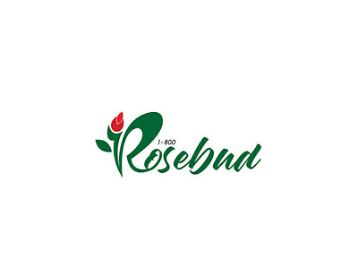 Rosebud logo design brand identity