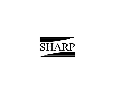 Sharp logo design brand identity