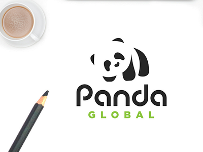 Panda Logo brand design identity logo