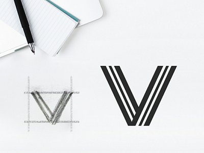 Single Letter Logo V