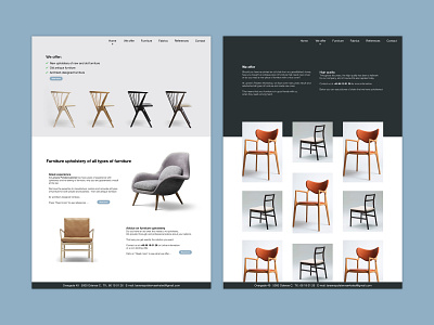 Furniture Website 2 sites 2019 black color concept furniture shadow simple typography ui ux website xd