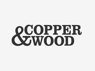 Copper & Wood brand identity logo