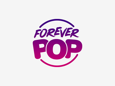 Forever Pop brand branding design icon identity logo pop pop music typography