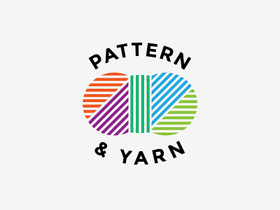 Pattern & Yarn brand branding charity design icon identity knitting logo typography