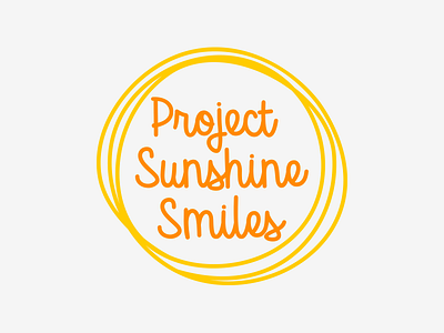 Project Sunshine Smiles brand charity design icon identity logo positivity typography