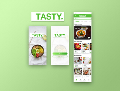 Tasty Food App app design design figma food app food delivery fresh design iphone mobile design photoshop receipts sketch ui uidesign
