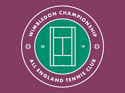 Wimbledon tennis logo branding summer