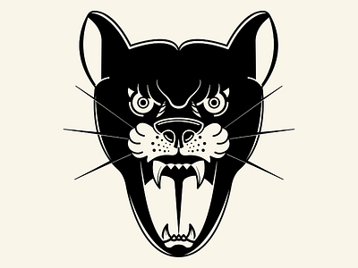 Panther panther illustration logo wild