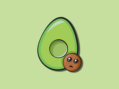 Avocado avocado illustration logo