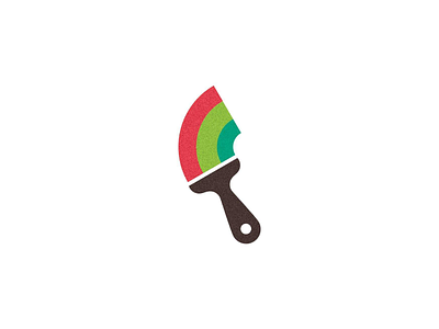 Paintbrush Logo paint logo branding identity