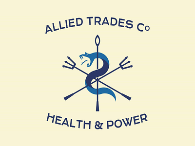 Allied Trades Co logo snake branding