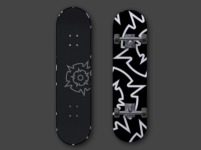 Skateboard CE skateboard logo identity black