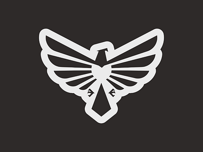 Bird of Prey bird logo wings black