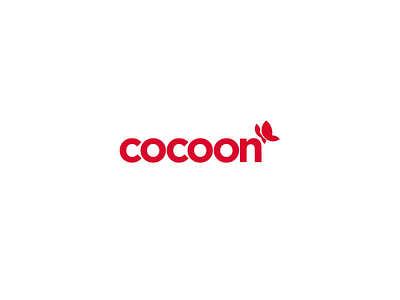 Cocoon logo branding butterfly brand