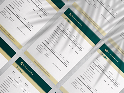 Fair Investment Group- Invoice Design brand branding branding design branding identity debut gold green green gold identity design investment investment logo invoice invoice design logo logo design luxury luxury branding design modern vector