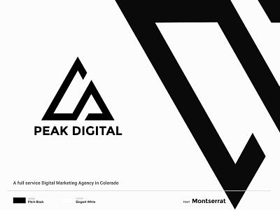 Peak Digital Logo and Brand Identity Design