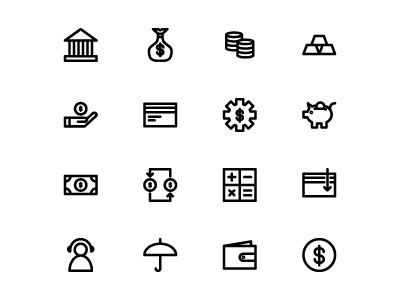Banking Icon Set