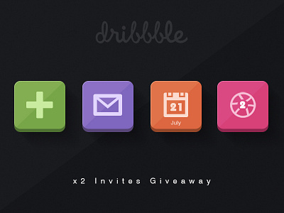 x2 Dribbble Invites Giveaway ..!