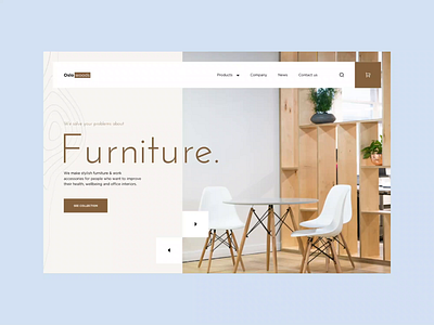 Oslo Furniture webpage | Animation ecommerce furniture furniture website motion ui online store protopie ui design web design website