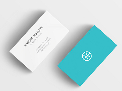 Personal Visiting Card app branding card clean design icons minimal mobile professional ui uidesign white