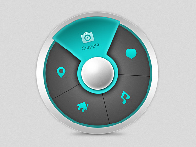 Round Toolbar gradient music player round shadow ui ui design widget