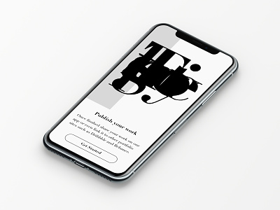 Daily Ui 23 app dailyui design mobile onboarding typography ui ux
