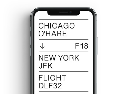 Daily Ui 24 boarding pass dailyui design mobile typography ui ux
