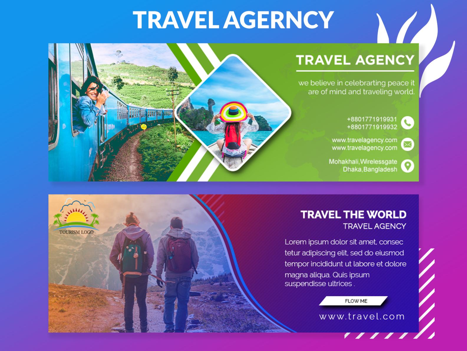 travel agency profile cover