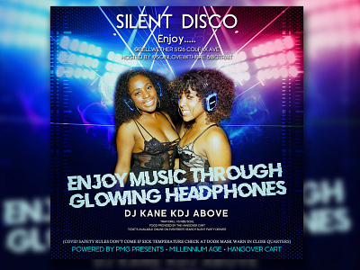 Dj party, Disco, party flyer Design