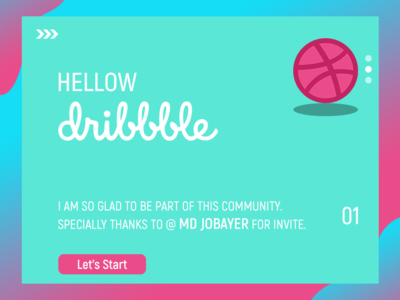 Hello Dribbble creative design hello dribbble homepage