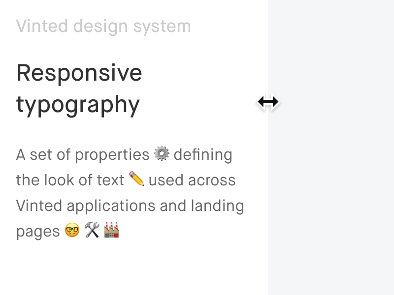 Responsive typography design system landing page responsive typography ui