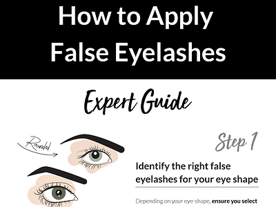 Apply false eyelashes design desing graphic design illustration infographic infographics design static design