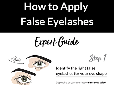 Apply false eyelashes