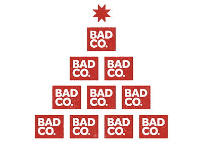 Merry Christmas from Bad Co. branding christmas colour graphic design illustration logo