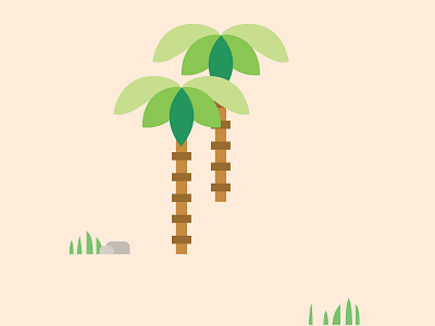 Palm trees branding design illustration vector