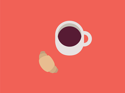Coffee Break branding design flat illustration vector