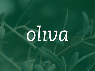 Oliva branding design logo vector