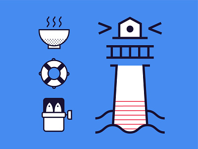 Ashdod City Icons branding design icon illustration vector