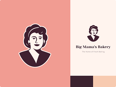 Big Mama's Bakery - Logo design bakery branding design food graphic design logo